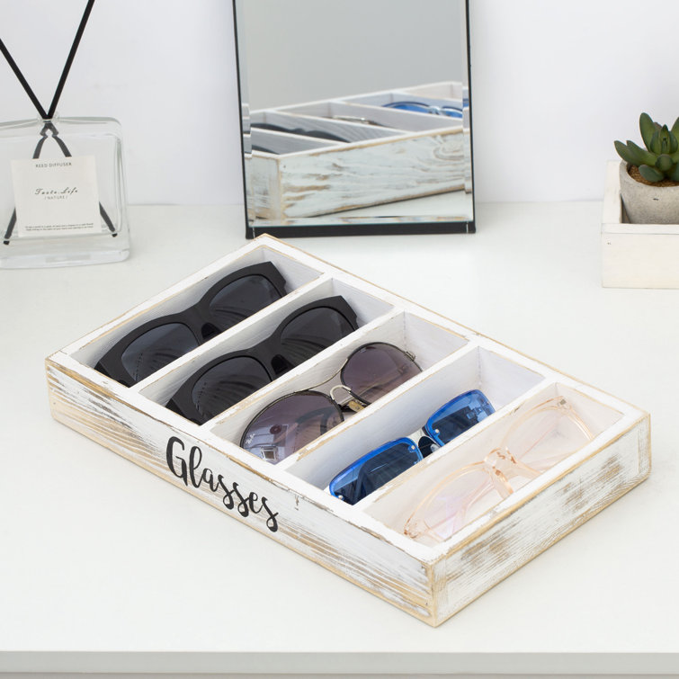 Millwood Pines Crasia Solid Wood Sunglasses Display Case Wayfair Canada